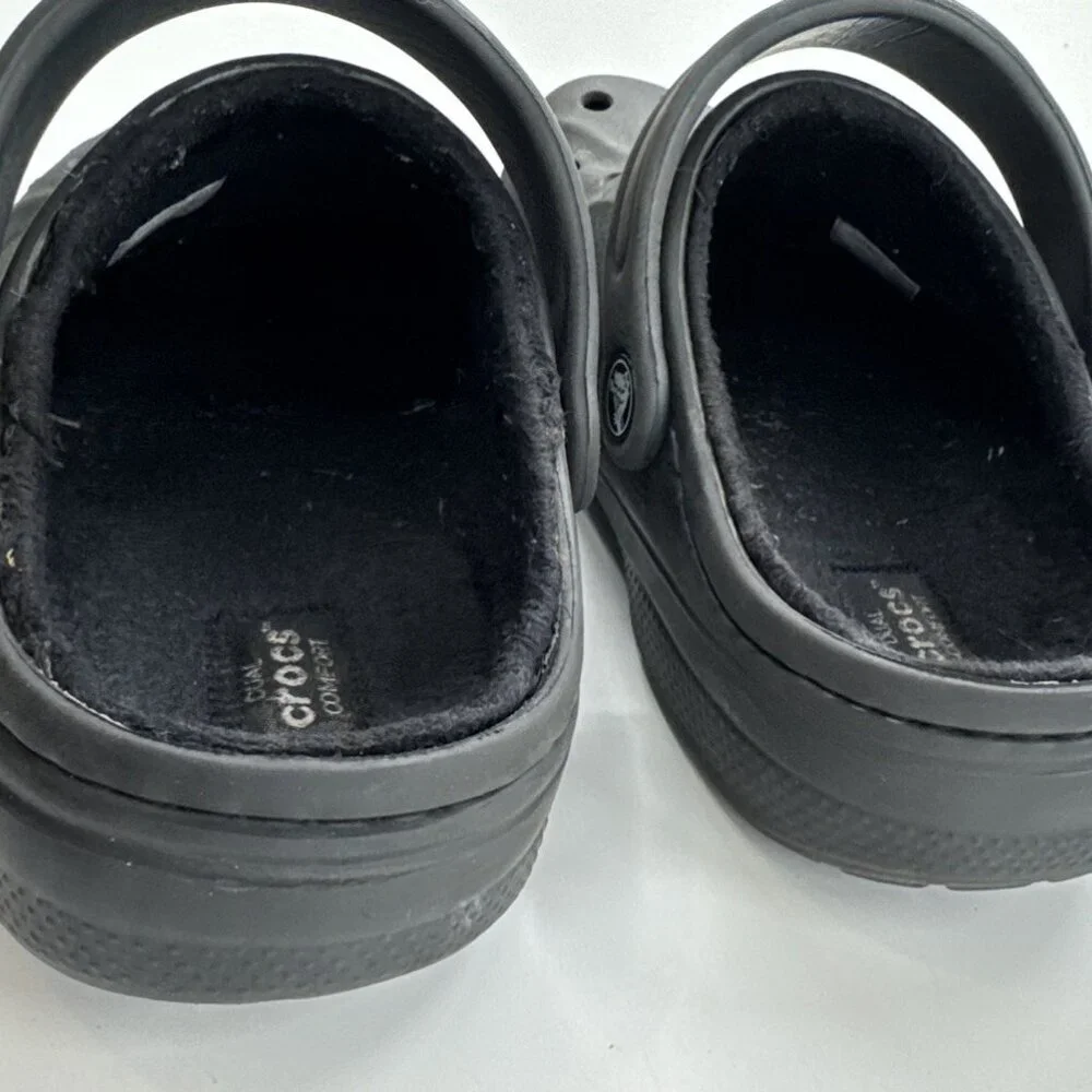 Crocs Dual Comfort Fleece Lined Crocs Womens 7 Blue Clogs Mens 5 Casual - Picture 6 of 12